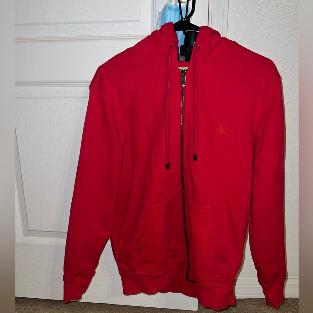 Burberry hoodie red size large